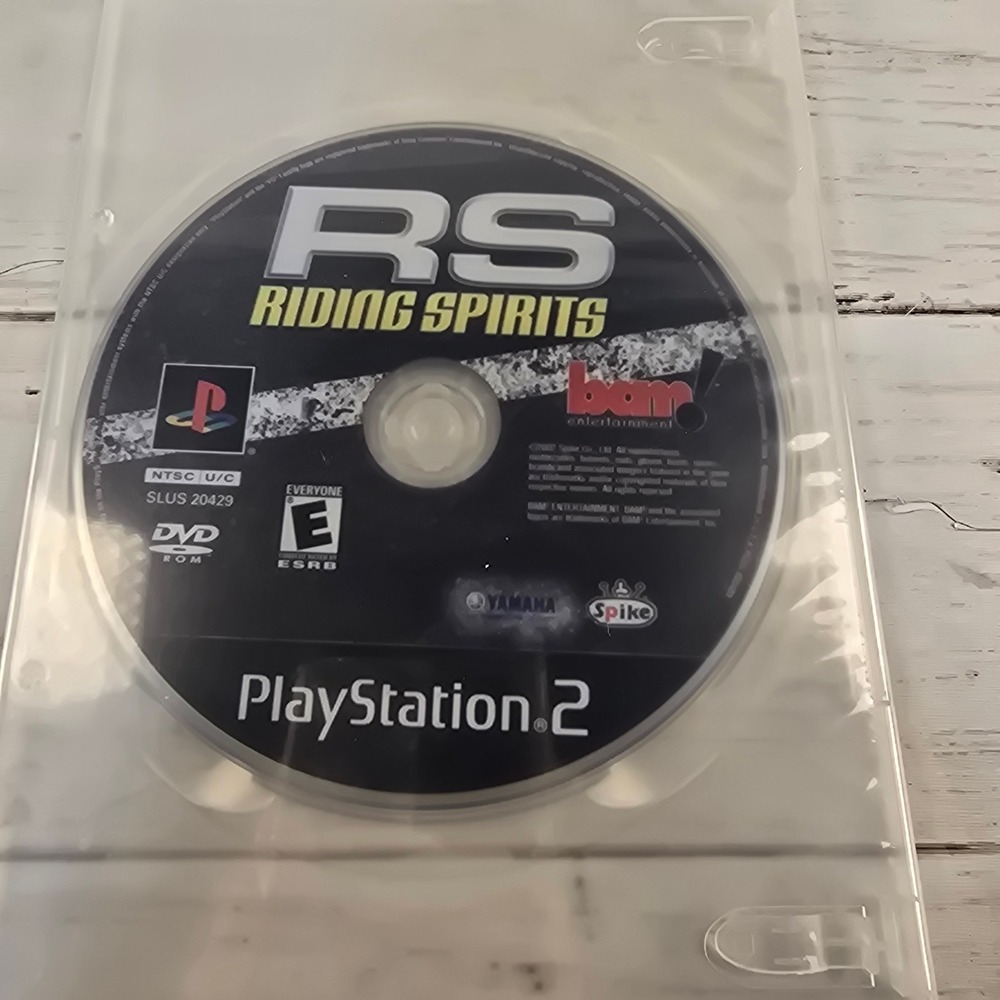 RS Riding Spirits Sony PlayStation 2 PS2 2002 Racing Game Disc SLUS 20429